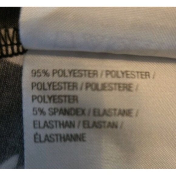 Small Susan Graver Sleeveless Tank Top Liquid Knit Black and White Floral - Picture 8 of 9